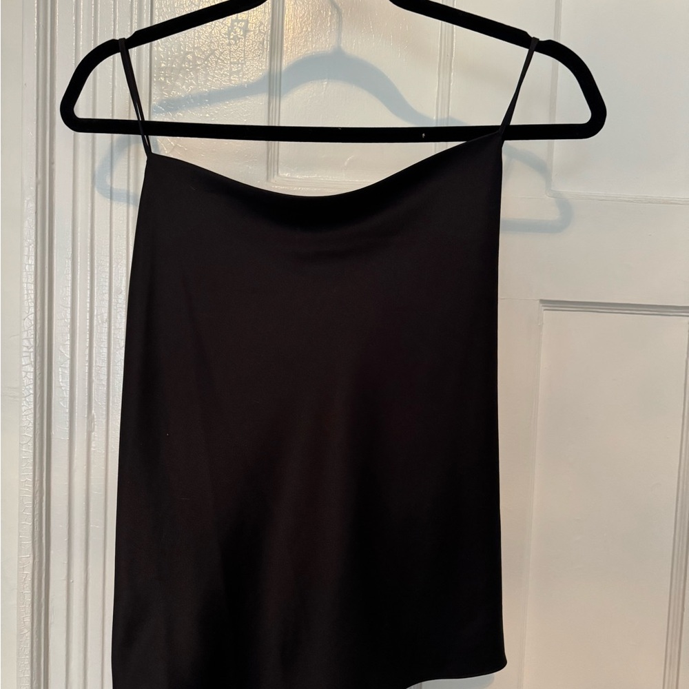 VETTA Black Recycled Polyester Top